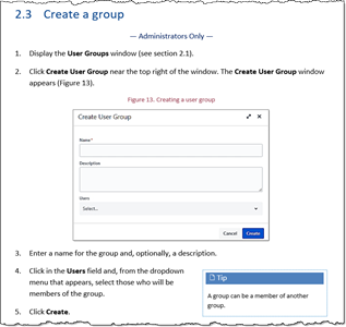 image of a peice of technical writing