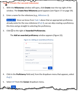image of a sample of technical writing